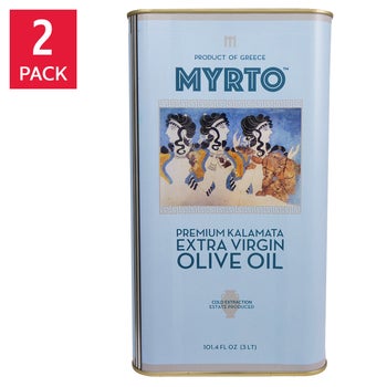 Myrtos Greek Extra Virgin Olive Oil 3L, Tins, 2-pack | Costco