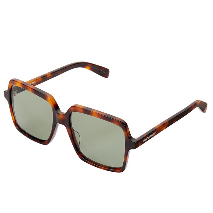 Saint Laurent SL174 Havana Green Sunglasses | Costco