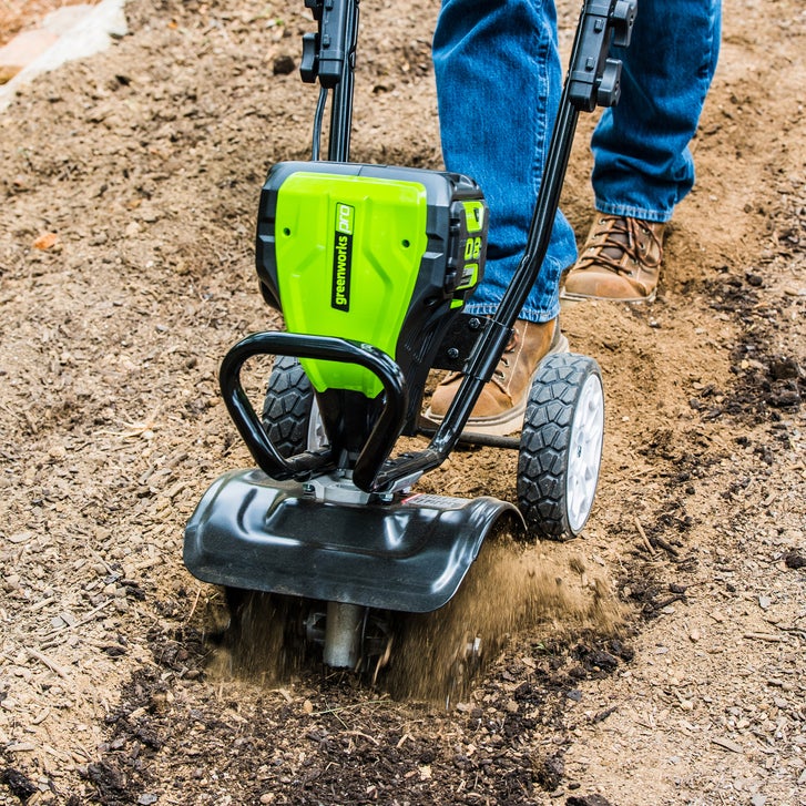 Greenworks 80V 10” Cultivator & 2AH 80V Battery With Rapid Charger