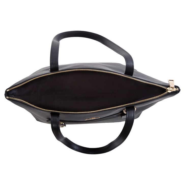 Coach Pebbled Taylor Tote, Black | Costco