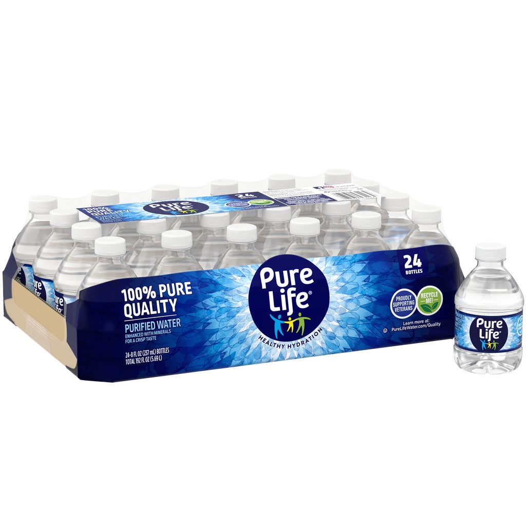 Pure Life Purified Water, 8 fl oz, 24 ct | Costco Pure Life Purified Water, 8 fl oz, 24 ct | Costco