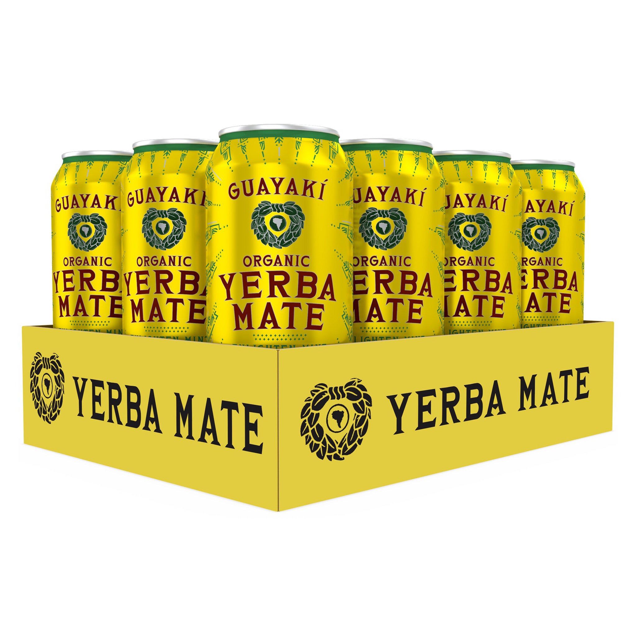 Guayaki Organic Yerba Mate Tea, Enlighten Mint, 15.5 fl oz, 12-count