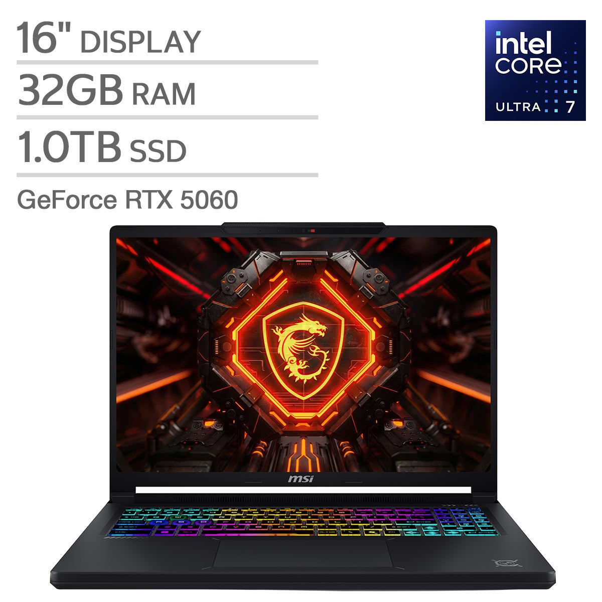 MSI Crosshair 16 Max 16" Gaming Laptop — Intel Core Ultra 7 251HX