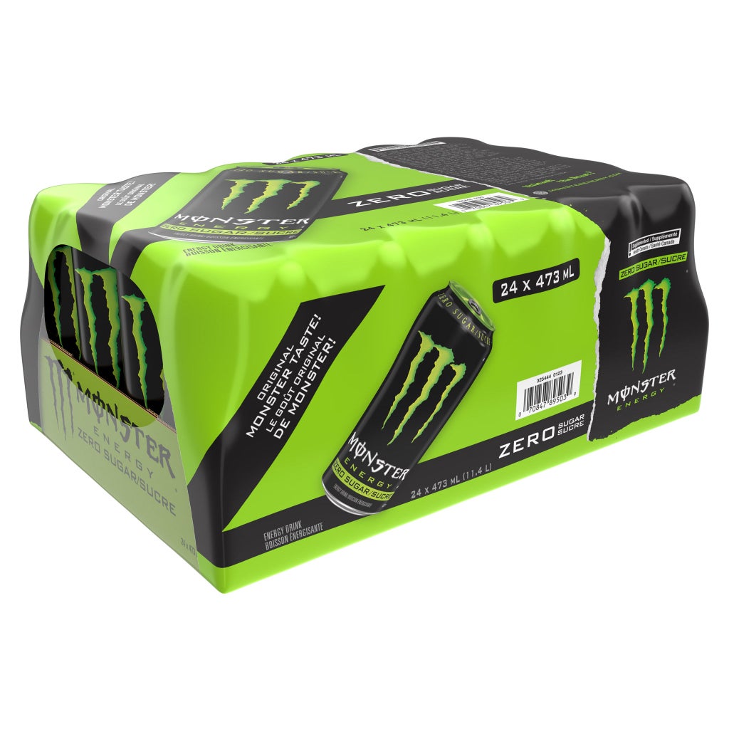 Monster Energy Zero Sugar, 24 × 473 mL | Costco
