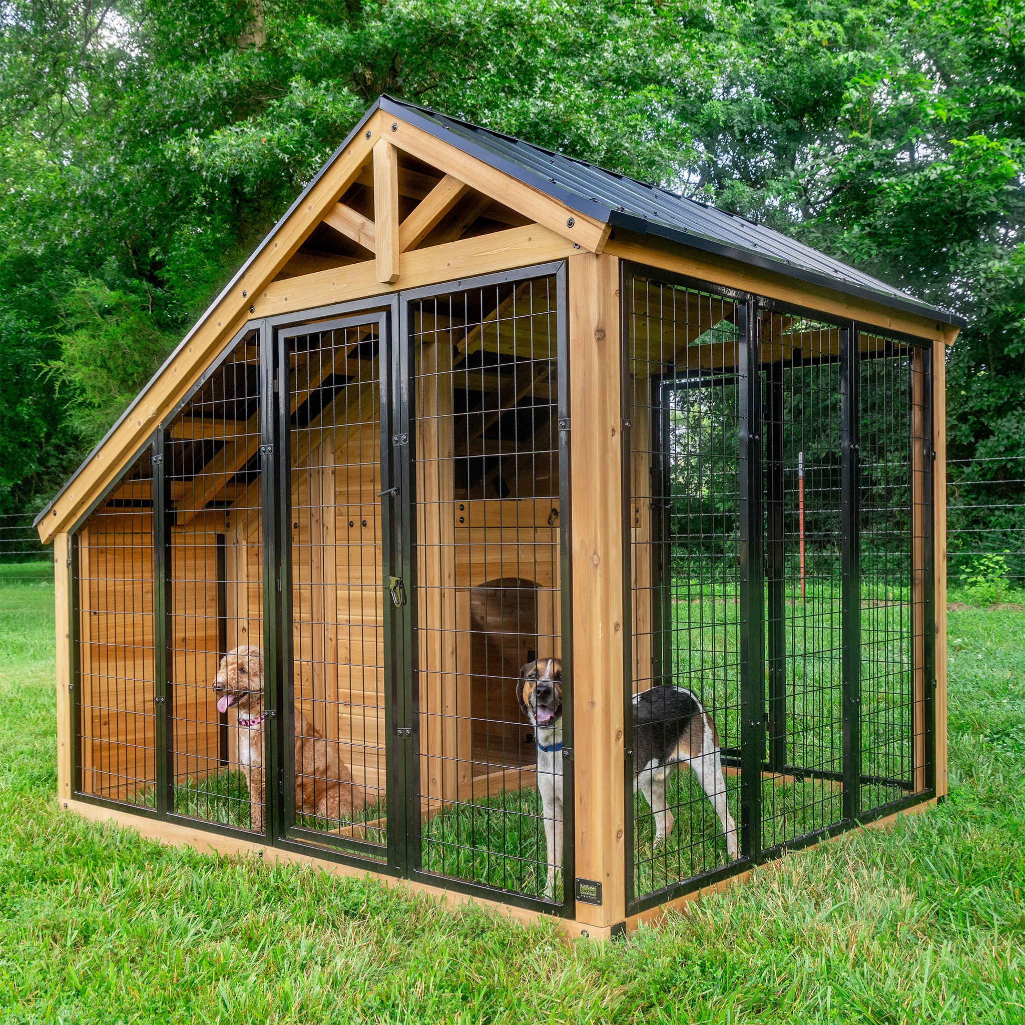 Backyard Discovery 7' x 5' Canine Cabin Outdoor Dog Kennel | Costco