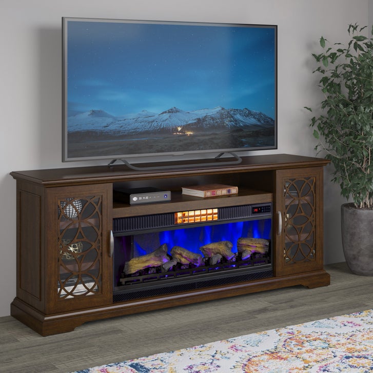 Tresanti Luna TV Console with ClassicFlame CoolGlow 2-in-1