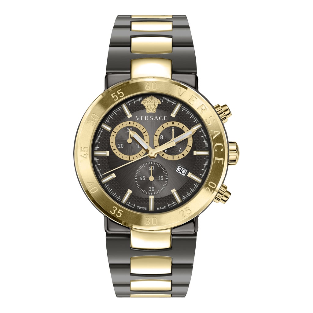 Versace Urban Mystique Chronograph IP Stainless Steel Men's Quartz
