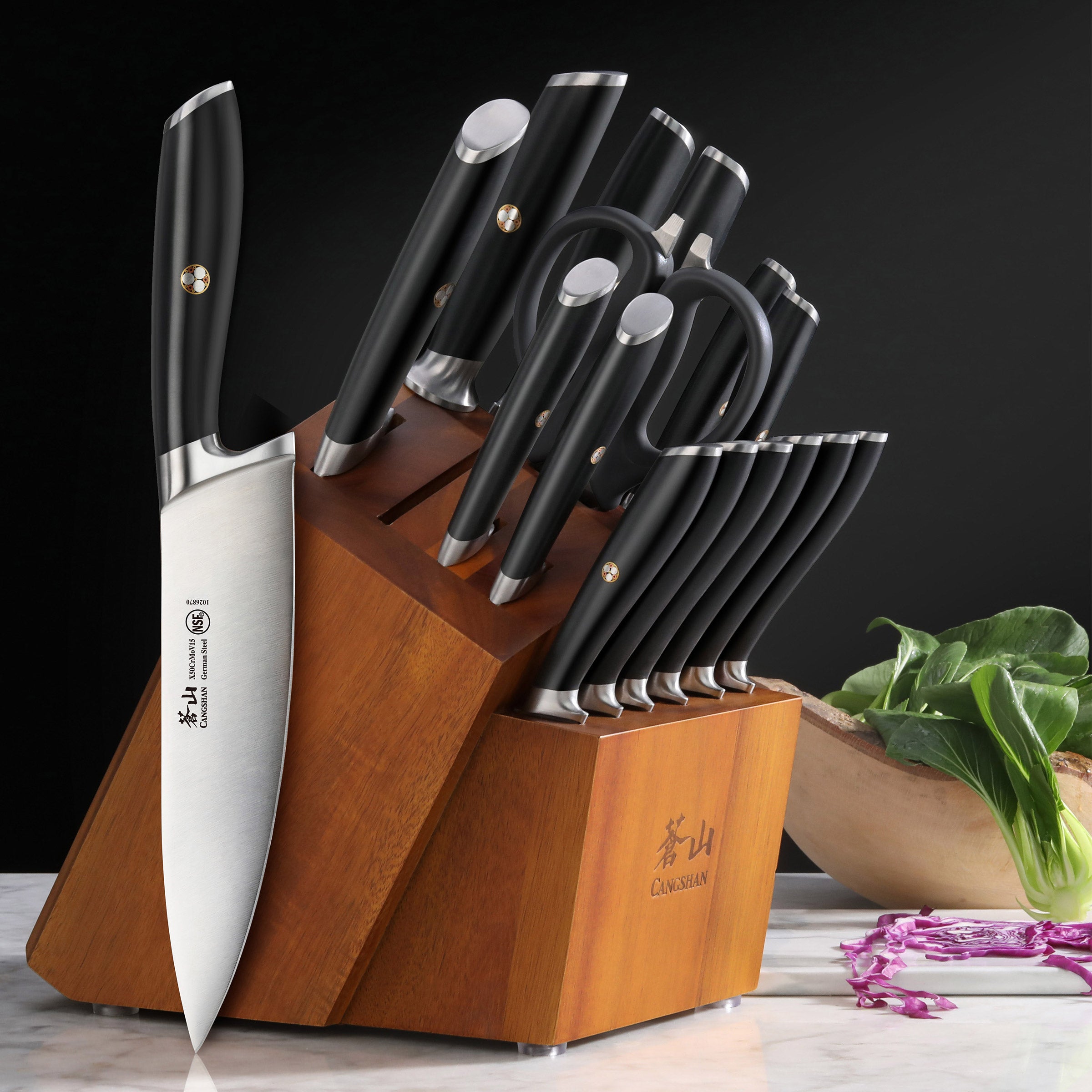 Cangshan L Series 17-piece German Steel Forged Knife Set | Costco