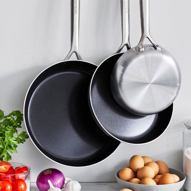 GreenPan GP5 Vista 5-ply Stainless Steel Ceramic Non Stick 3-piece