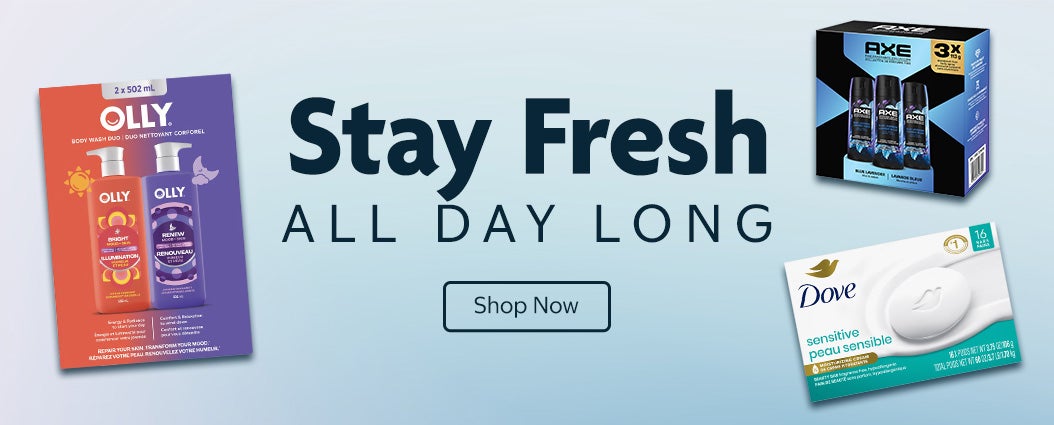 Stay Fresh All Day Long Shop Now While quantities last