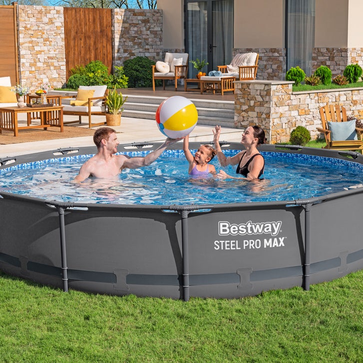 Bestway Steel Pro MAX 13' x 30” Round Above Ground Pool Set | Costco