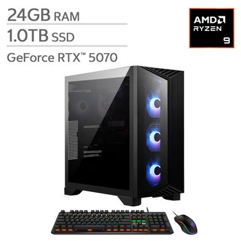 MSI Aegis ZS2 Gaming Desktop – AMD Ryzen R9-9900X - GeForce RTX