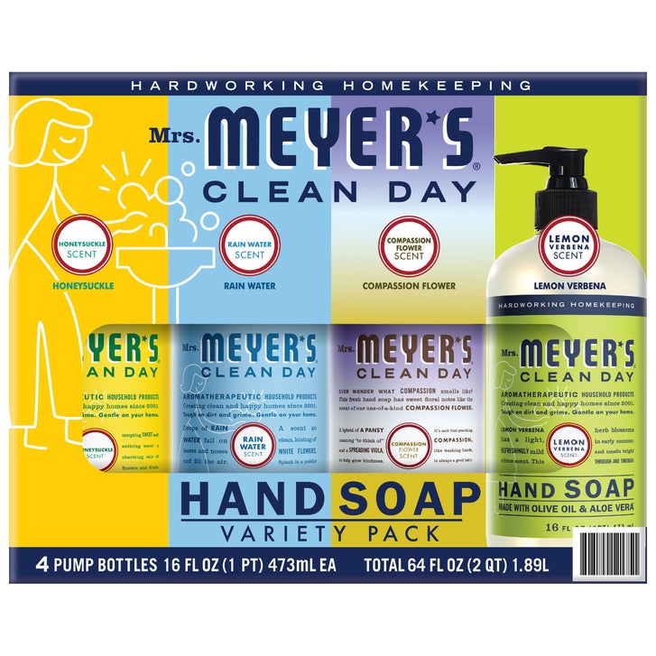 リンス・コンディショナー ma Mrs. Meyer's Clean Day Hand Soap, 16 fl oz, 4-pack | Costco