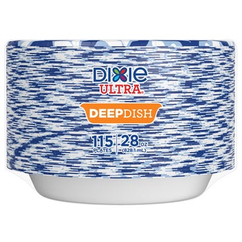 Dixie Ultra Deep Dish Paper Plate, 9-3/5", 115 ct