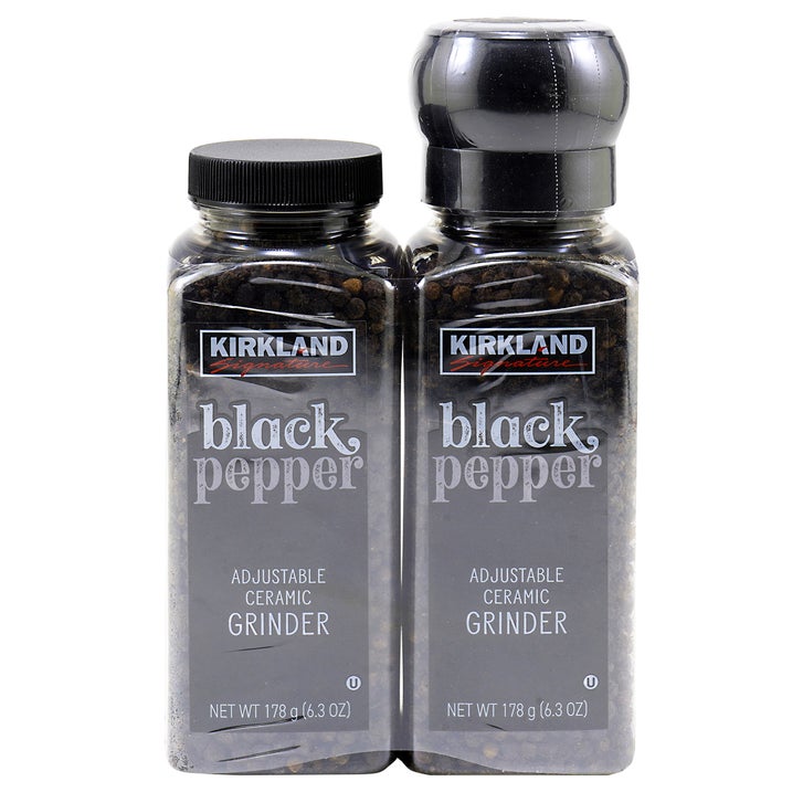 Kirkland Signature, Black Pepper with Grinder, 6.3 oz, 2-Count