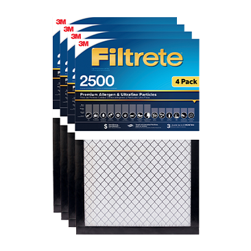 3M Filtrete™ Air Filters 2500 Series 1" 4 pk
