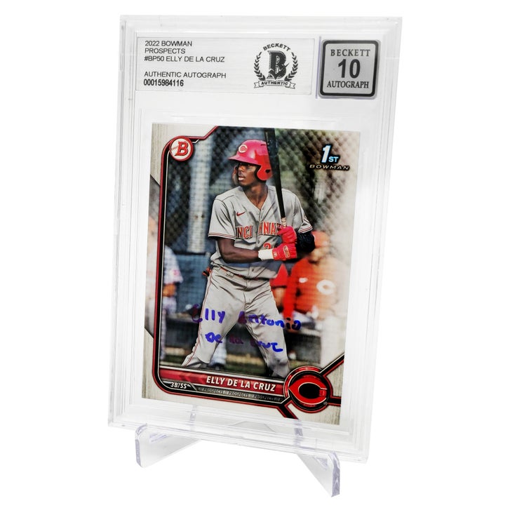Elly De La Cruz Autographed 2022 Bowman Rookie Card #BP50