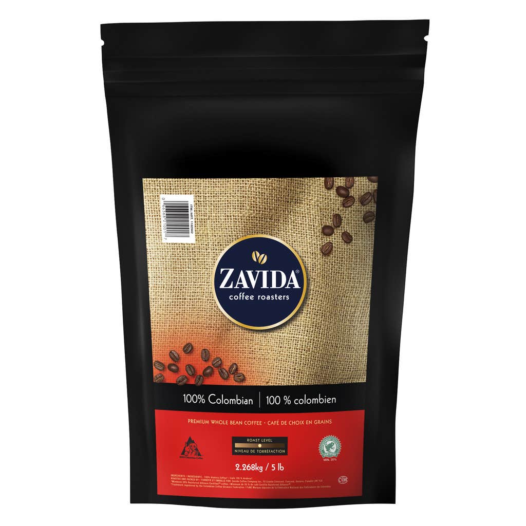 Zavida 100% Colombian premium whole bean coffee