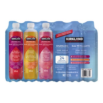 Kirkland Signature Sparkling Flavoured Water, 24 x 503 mL | Costco