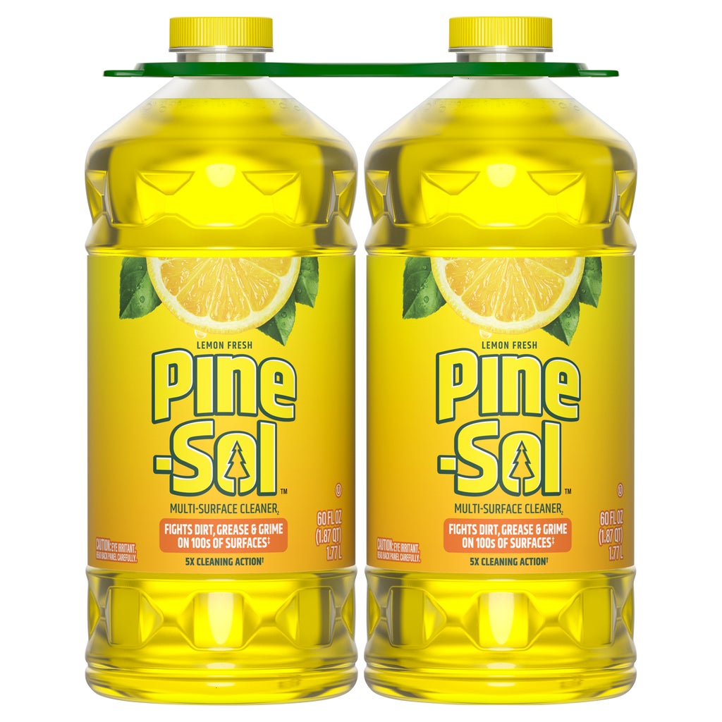 Pine-Sol Multi-Surface Cleaner, Lemon Fresh Scent, 60 fl oz, 2 ct