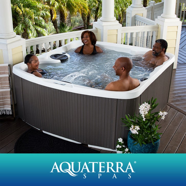 Aquaterra Spas Navarro 52-jet, 6-person Rotomolded Spa | Costco