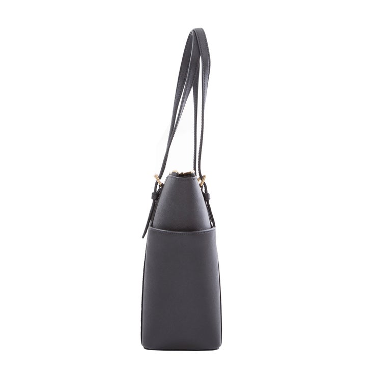 Michael Kors Jet Set Top Zip Saffiano Tote, Black | Costco