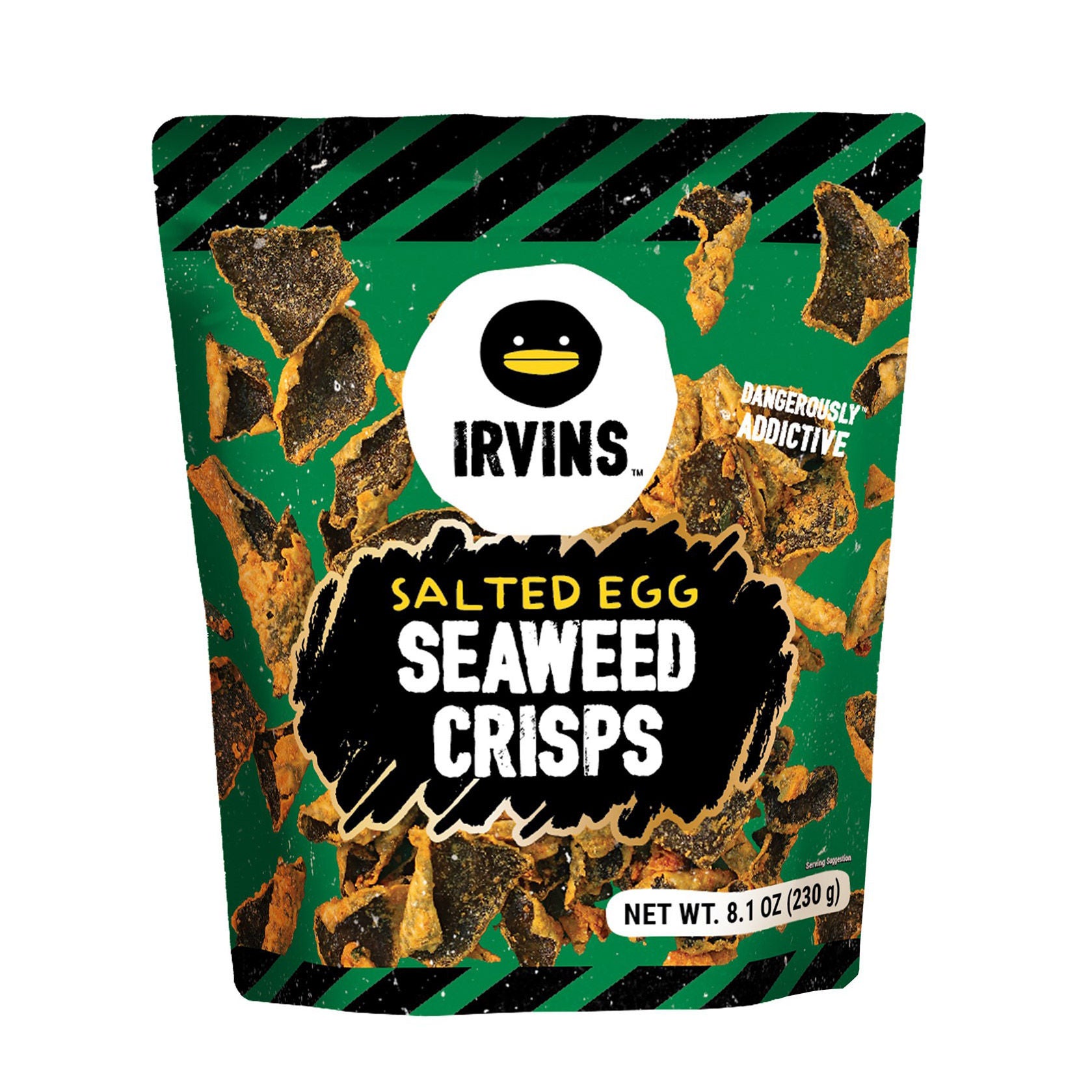 IRVINS SALTED EGG SEAWEED 8.1 OUNCES