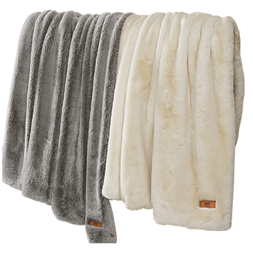 FRYE Luxe Faux Fur Throw