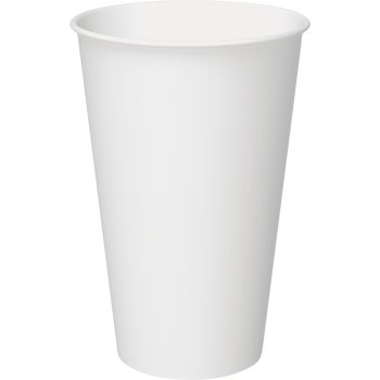 Graphic Packaging Paper Hot Cups, Carte Blanc White, 16 oz, 600 ct