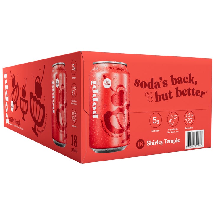 BM18サ●○ぽっぽページ○● poppi Prebiotic Soda, Shirley Temple, 12 fl oz, 18 ct | Costco