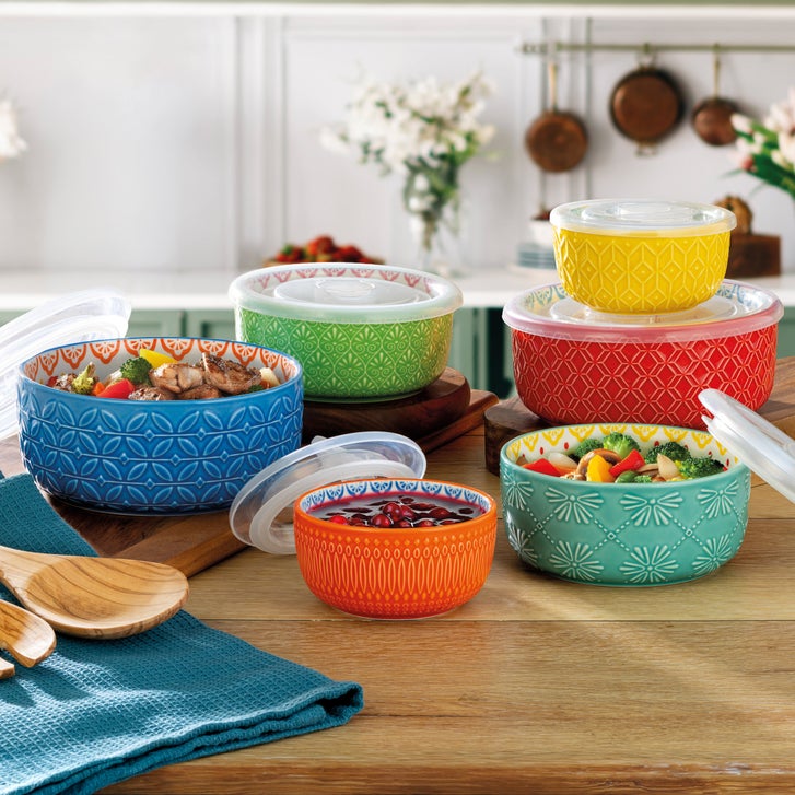 [’53-’60年US盤10”x3,LPx1] シスコ・ヒューストン 4枚セット Signature Housewares Morocco Bowls with Lids, 6-piece | Costco