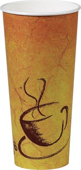 Graphic Packaging Paper Hot Cups, SoHo Design, 24 oz, 500 ct