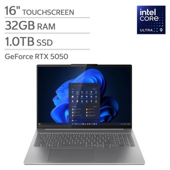 Lenovo IdeaPad Pro 5i 16" OLED Touchscreen - Intel Core Ultra 9 285H - GeForce RTX 5050 - Windows 11 Home - 32GB RAM - 1TB SSD
