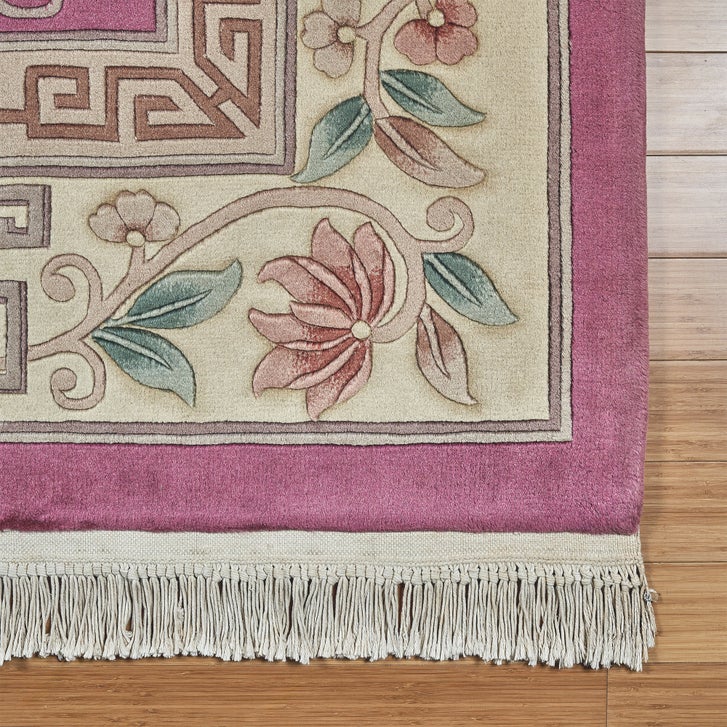 Pagoda Hand Knotted Rug Collection, Vernier Pink | Costco