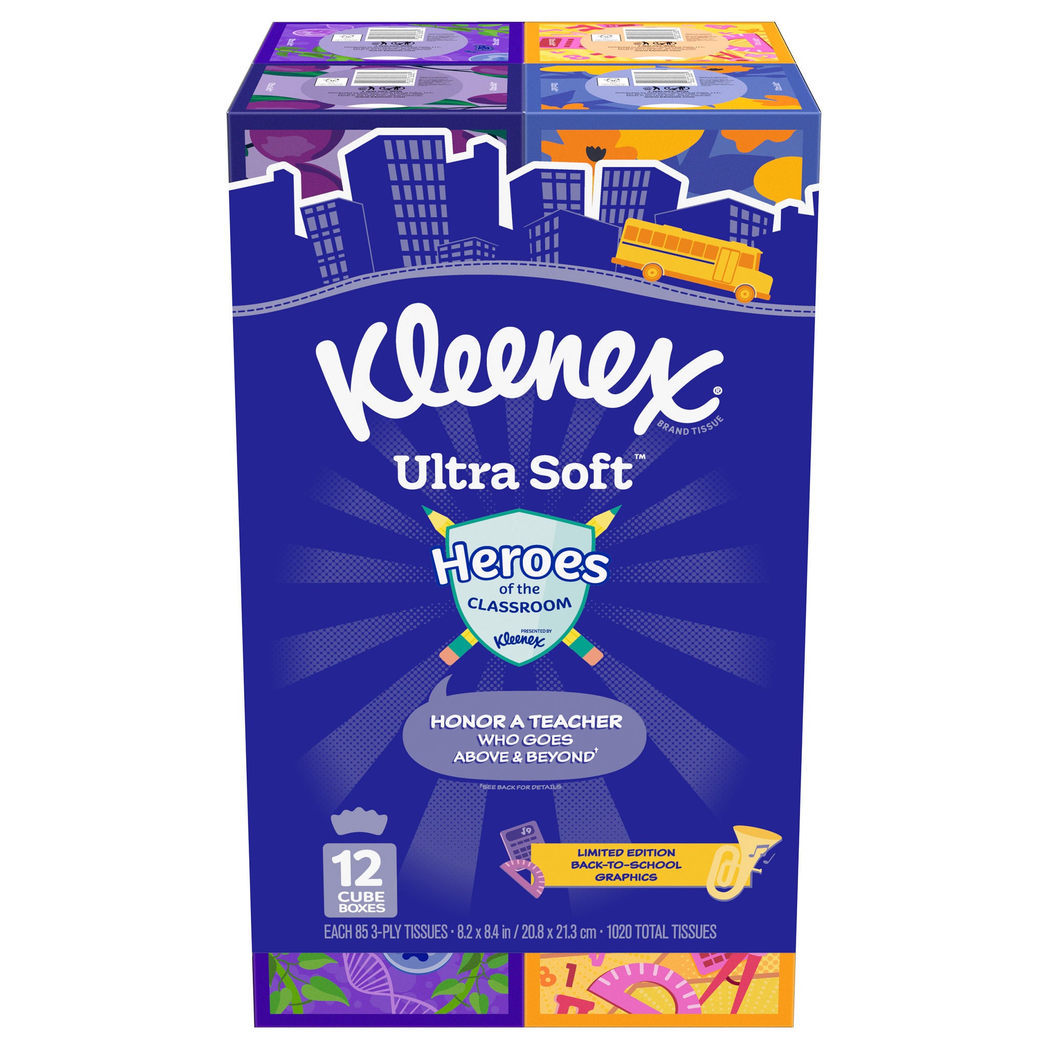 Kleenex Ultra Soft Facial Tissue, 3-Ply, 85-count, 12-pack | Costco