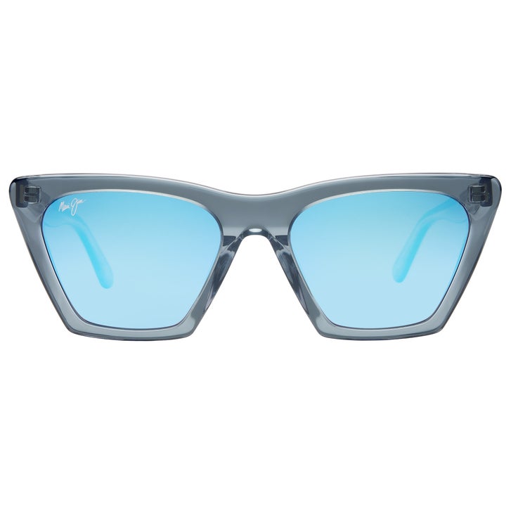 Maui Jim Kini Kini B849-27E Steel Blue with Crystal Blue Hawaii