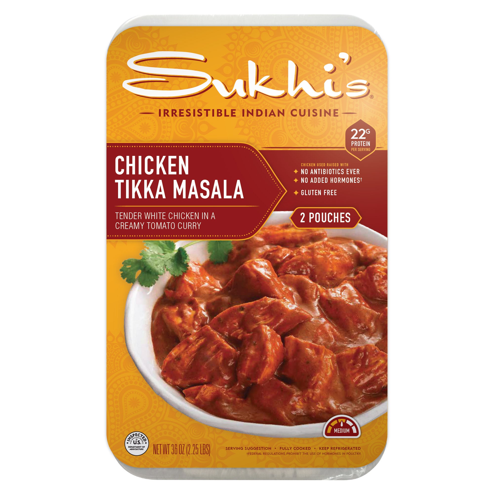 Sukhi's Indian Chicken Tikka Masala Prepared Meal, 18 oz, 2-count