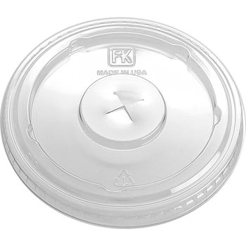 Fabri-Kal Plastic Straw Slot Cold Cup Lids, 32 oz, 1000 ct