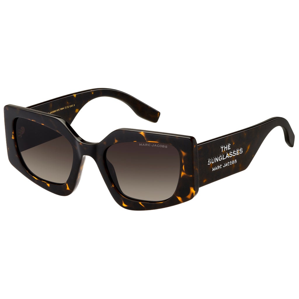 Marc Jacobs MARC 774/S Bold Black Sunglasses Gradient Gray Lenses 53-21-145 NWT Marc Jacobs MARC 774/S Rectangle Sunglasses | EyeOns.com main image 2