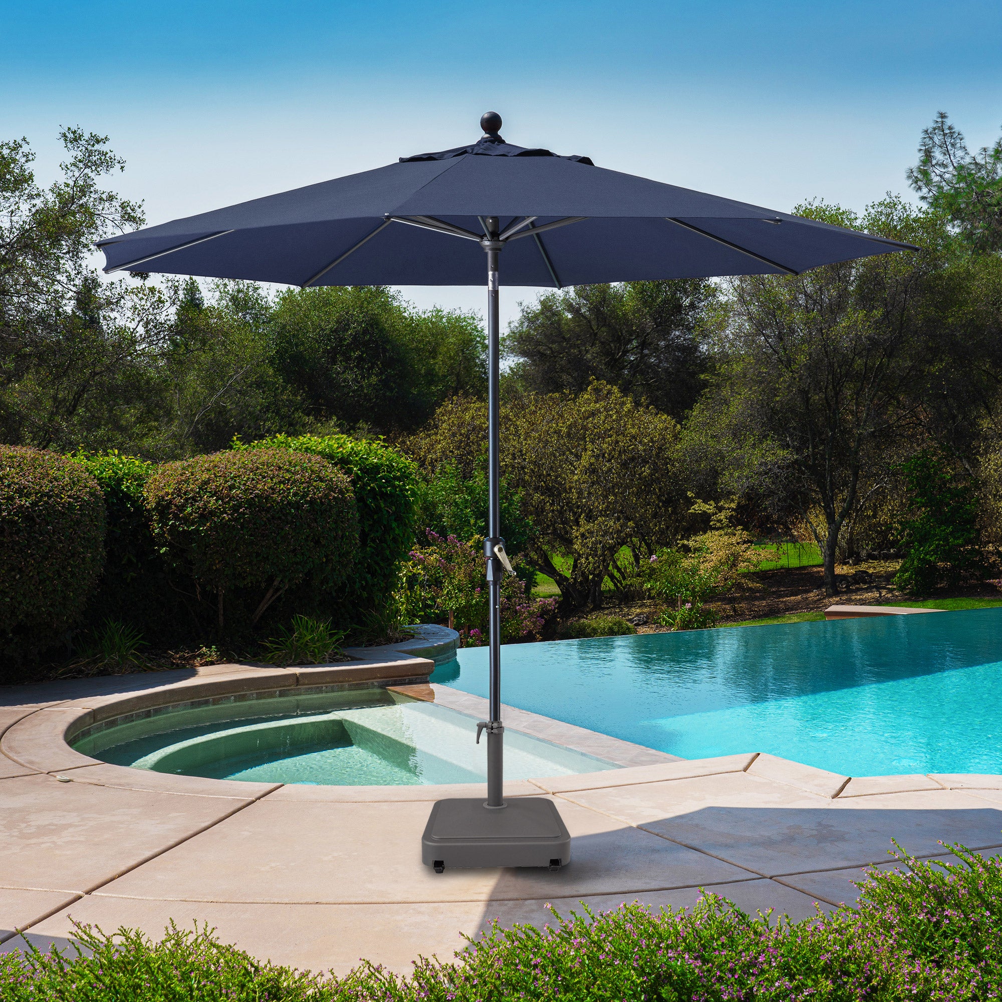 activa leisure patio umbrella Grand Outdoor 12 FT Offset Cantilever Sunbrella Umbrella, Patio This large offset outdoor umbrellas opens and closes with an crank Mosaic Round Patio 10 ft