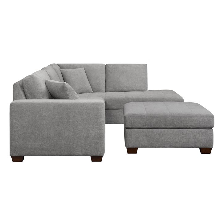 Thomasville Miles Fabric Sectional with Storage Ottoman | Costco