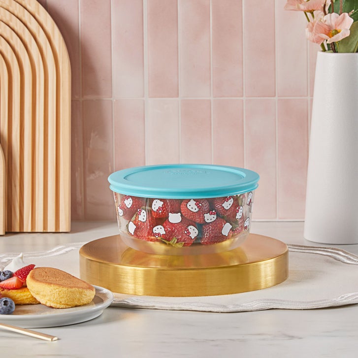 Pyrex 8-piece Decorated Glass Food Storage Set | Costco
