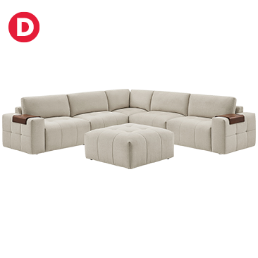 costco direct.Paige 6-Piece Modular Fabric Sectional