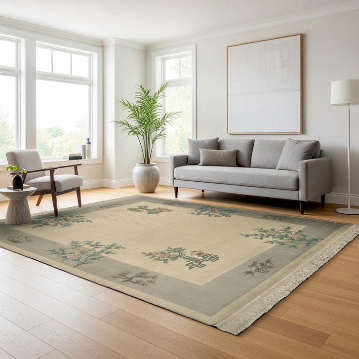 Pagoda Hand Knotted Area Rug, Gordola Ivory, 8' x 10' | Costco