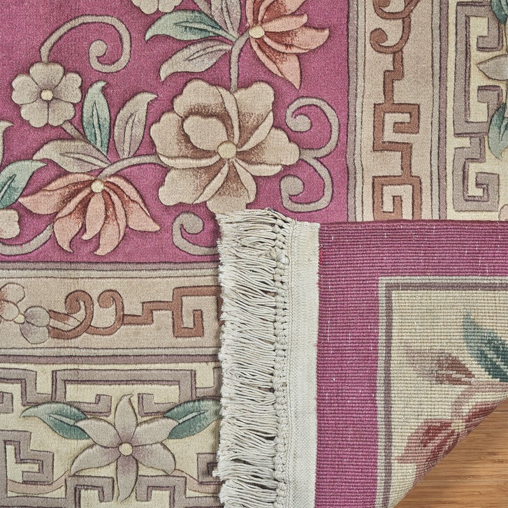 Pagoda Hand Knotted Rug Collection, Vernier Pink | Costco