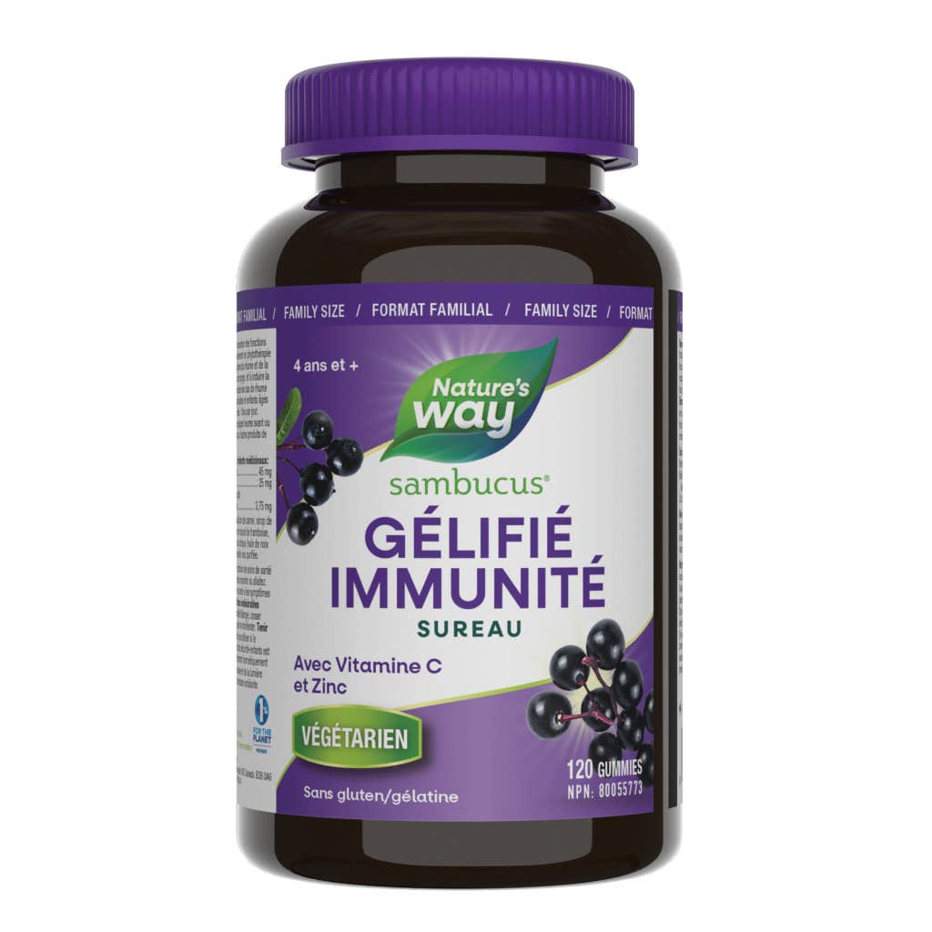 Gélifiés de sureau sambucus pour le soutien immunitaire de Nature’s Way