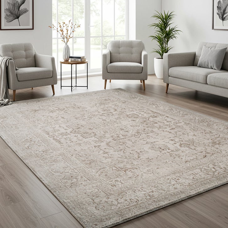 Divina Area Rug, Onida Cream, 6'6” x 9' | Costco