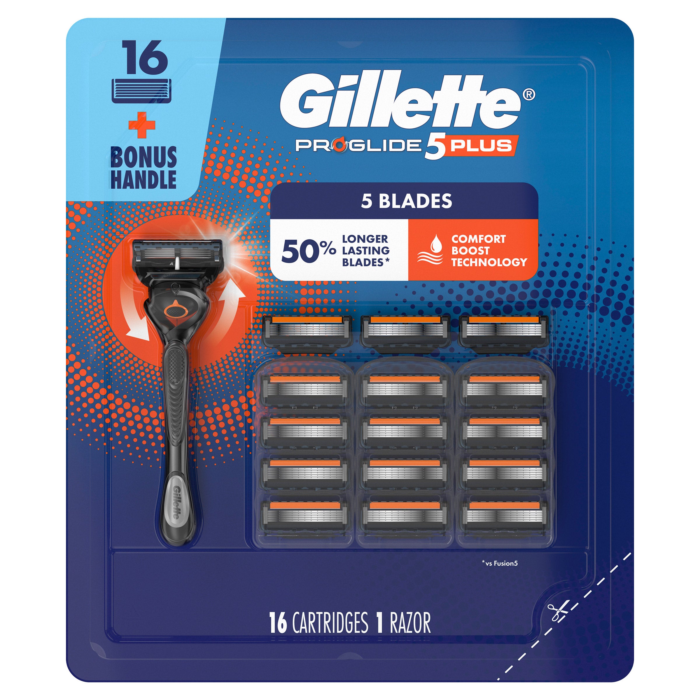 Gillette Proglide Plus Razor Handle and 16 Cartridges