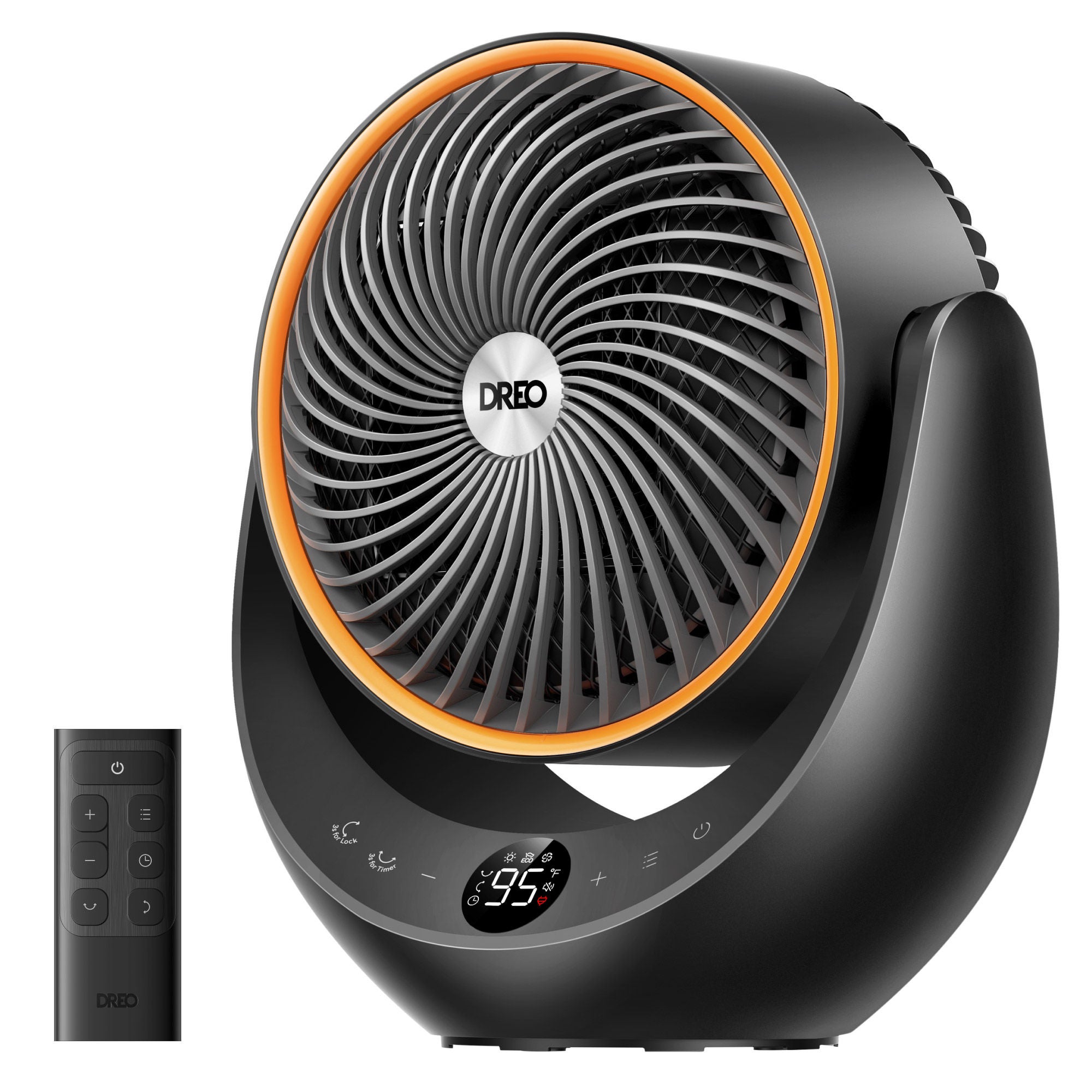 DREO 1500W Portable 3D Automatic Oscillating Ceramic PTC Heater