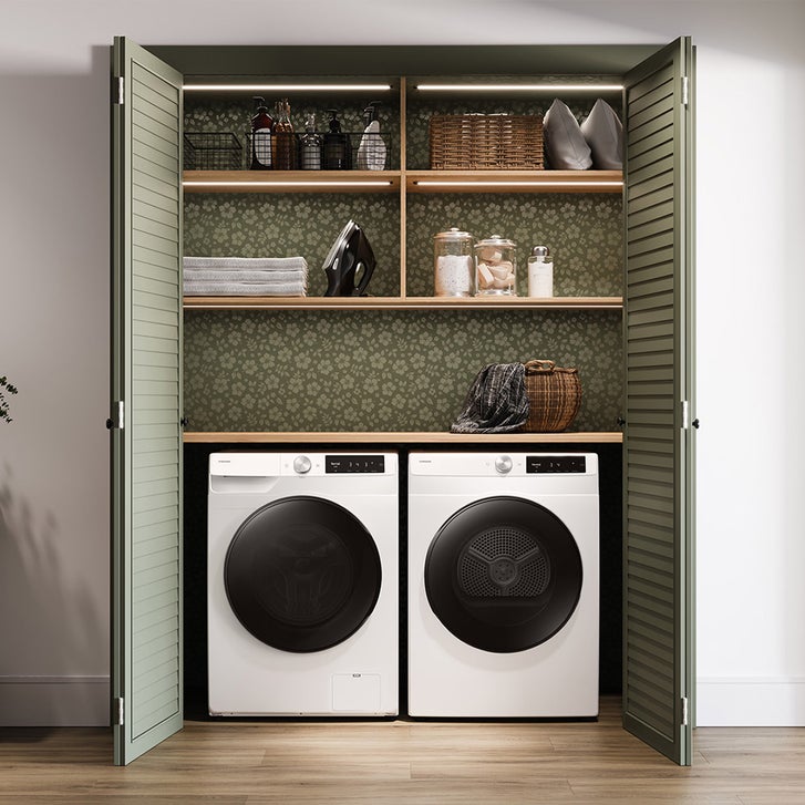 Samsung 2.5 cu. ft. Compact Front Load Washer and 4.0 cu. ft